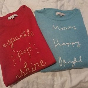 **2** Loft Holiday Sweaters